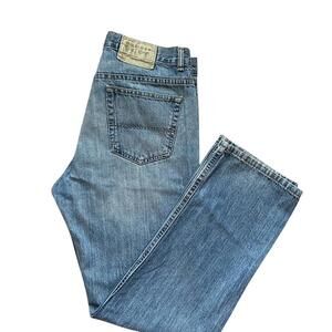 Tommy Hilfiger Faded Medium Wash Custom Straight Leg Jeans Mens Size 35×31